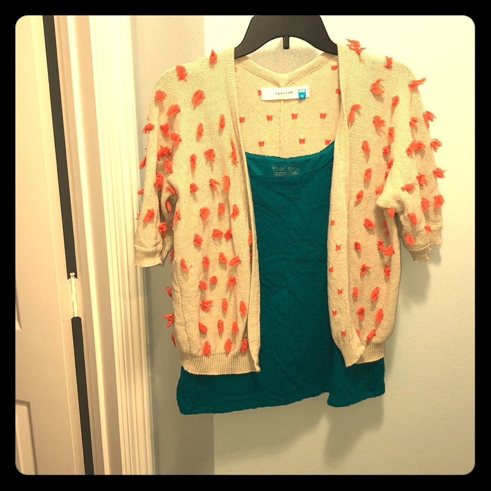 Anthropologie-Sparrow short sleeve cardigan